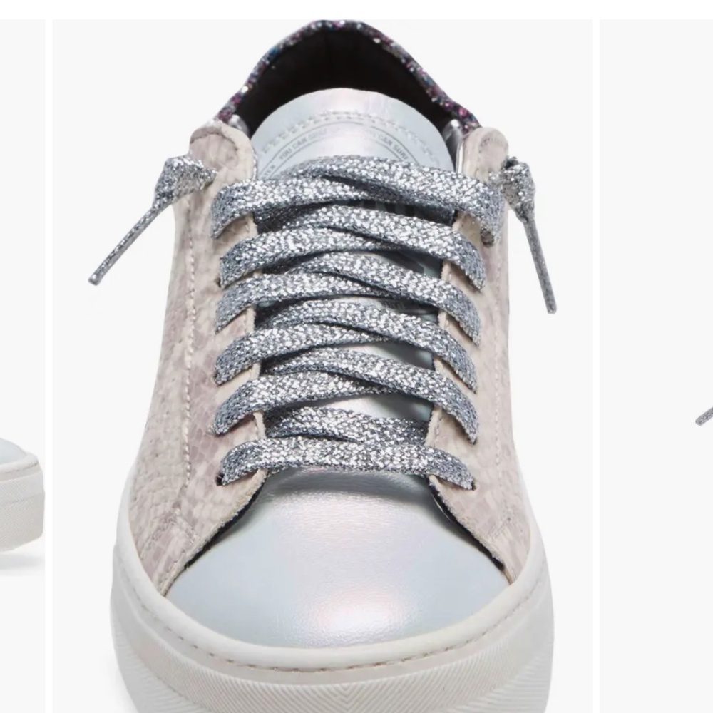 P448 Thea Platform Sneaker Python Purple Glitter … - image 3